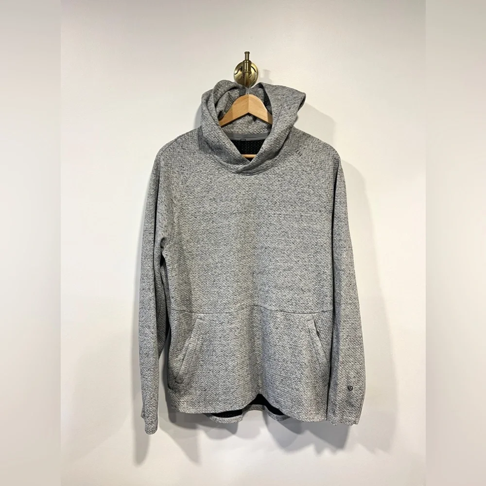 Men’s Lululemon At Ease Hoodie Textured Gray - Picture 6 of 6